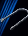 2mm Moissanite Tennis Bracelets For Women 18K White Gold Plated S925 Sterling Silver Bracelet With GRA Certificate - Image 3