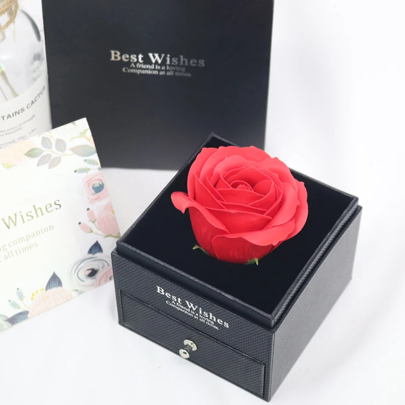 Heart Shaped Rose Pendant Necklace For Mom - Mother's Day Gift With Zircon Crystal